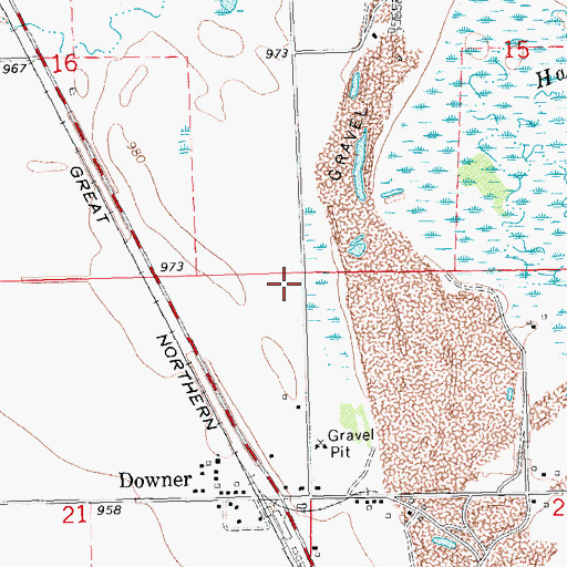 Topographic Map of Township of Elkton, MN
