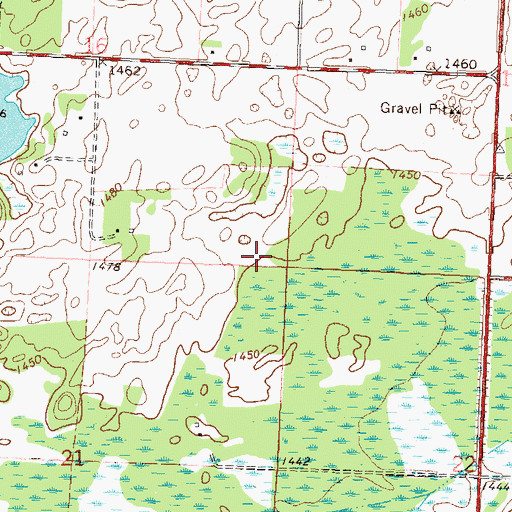 Topographic Map of Township of Elmo, MN