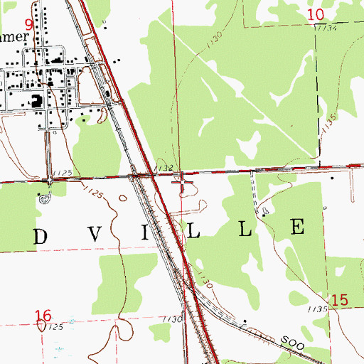 Topographic Map of Township of Emardville, MN