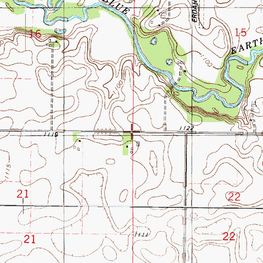 Topographic Map of Township of Emerald, MN