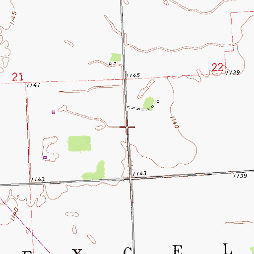Topographic Map of Township of Excel, MN