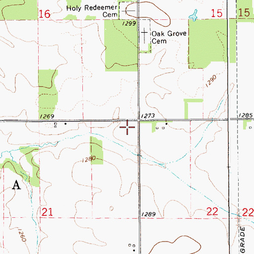 Topographic Map of Township of Eyota, MN