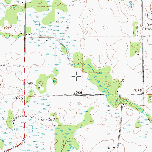 Topographic Map of Township of Fair Haven, MN