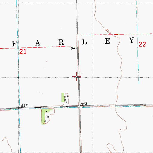 Topographic Map of Township of Farley, MN