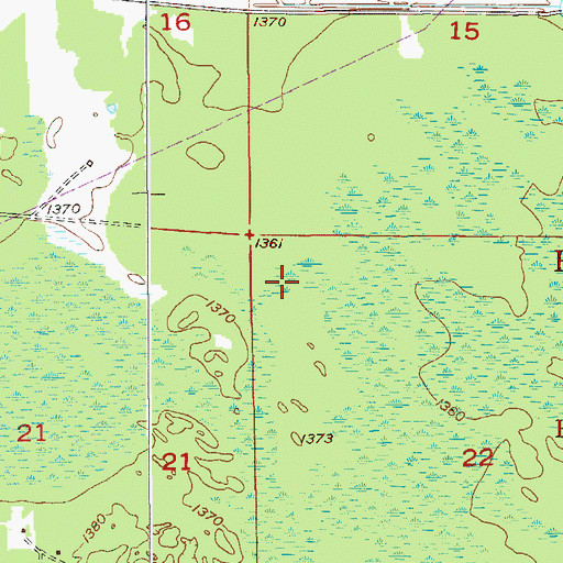 Topographic Map of Township of Fayal, MN