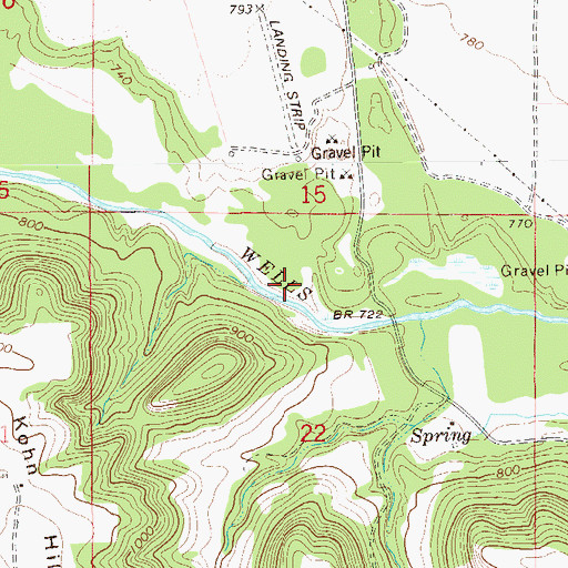 Topographic Map of Township of Florence, MN