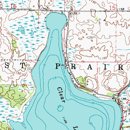 Topographic Map of Township of Forest Prairie, MN