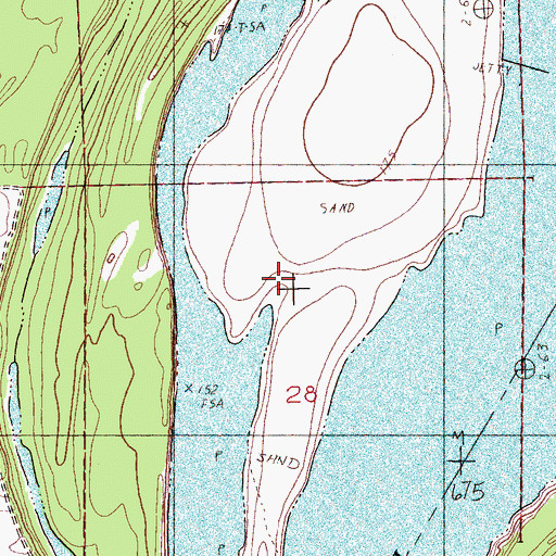 Topographic Map of Mound Place Landing, AR