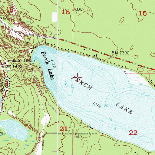 Topographic Map of Township of French, MN