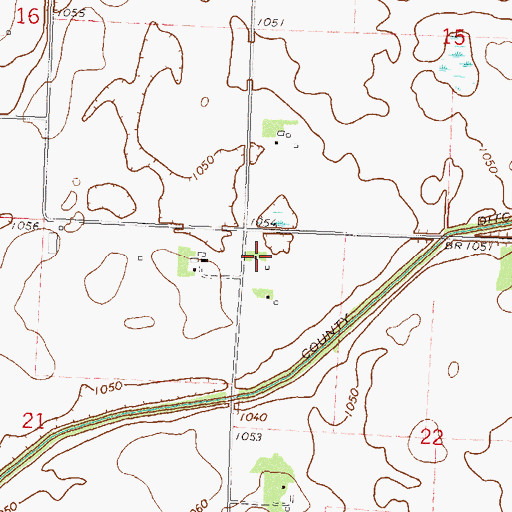 Topographic Map of Township of Friendship, MN