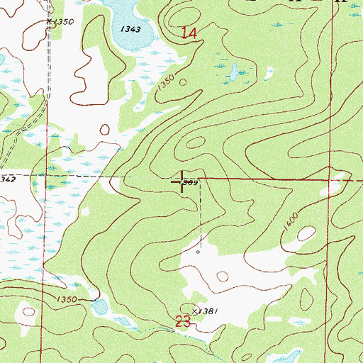 Topographic Map of Township of Gail Lake, MN