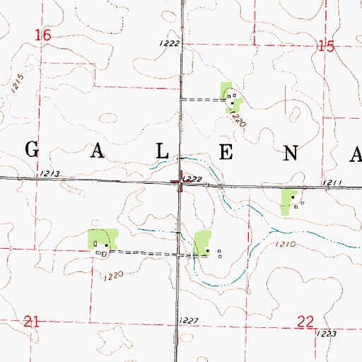 Topographic Map of Township of Galena, MN