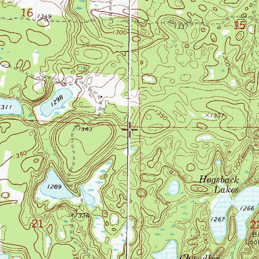 Topographic Map of Township of Garrison, MN