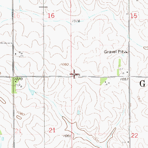Topographic Map of Township of Gillford, MN