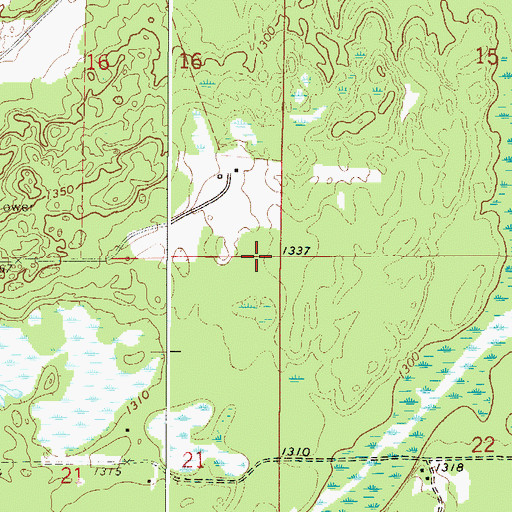 Topographic Map of Township of Glen, MN