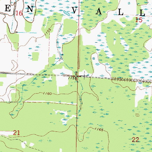 Topographic Map of Township of Golden Valley, MN