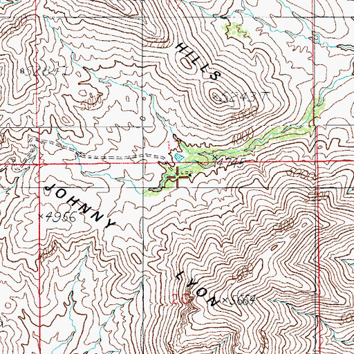 Topographic Map of Keith Ranch, AZ