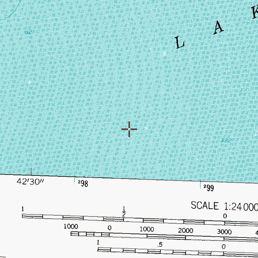Topographic Map of Unorganized Territory of Grand Portage, MN