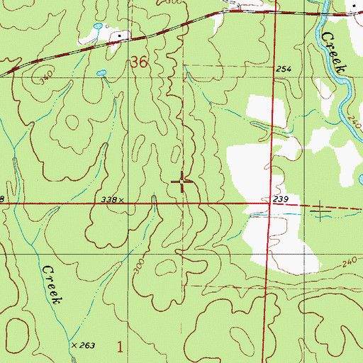 Topographic Map of Township of Terre Noire (historical), AR