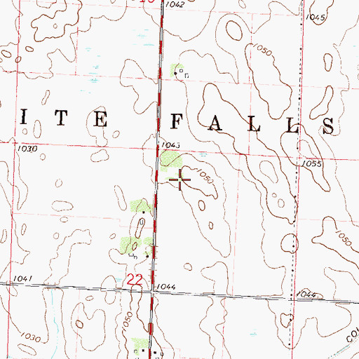 Topographic Map of Township of Granite Falls, MN