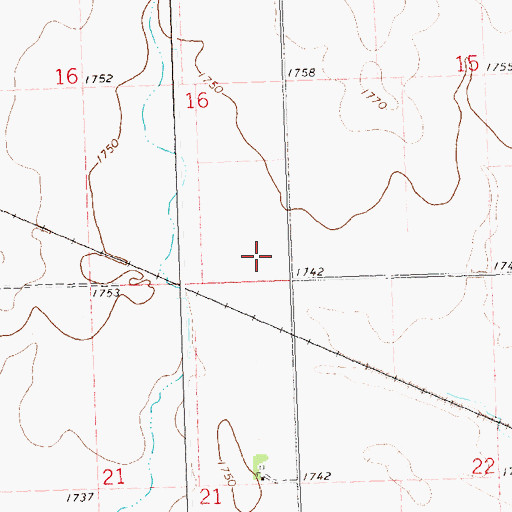 Topographic Map of Township of Gray, MN