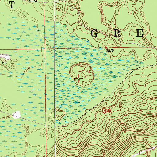 Topographic Map of Township of Great Scott, MN