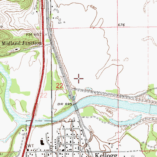 Topographic Map of Township of Greenfield, MN