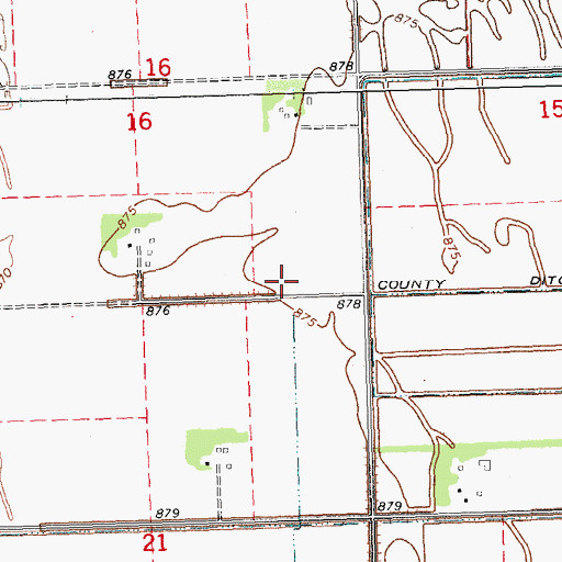 Topographic Map of Township of Halstad, MN