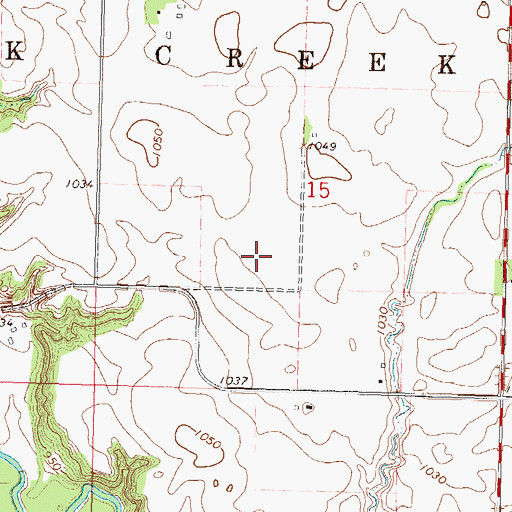 Topographic Map of Township of Hawk Creek, MN