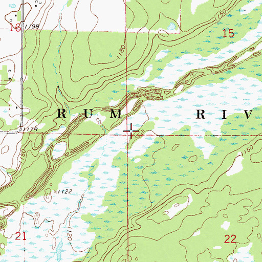 Topographic Map of Township of Hayland, MN