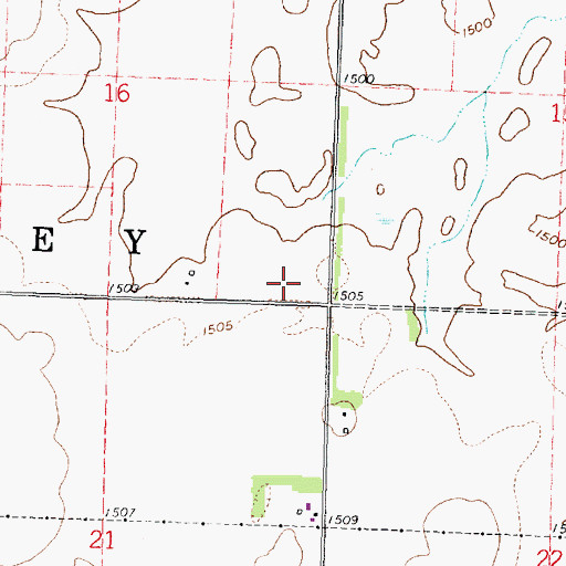 Topographic Map of Township of Hersey, MN