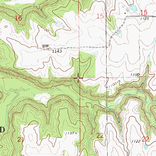 Topographic Map of Township of Highland, MN