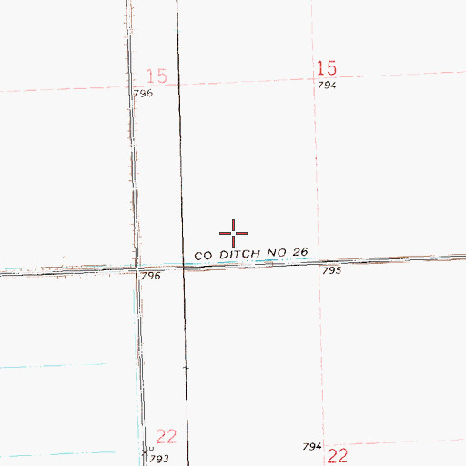 Topographic Map of Township of Hill, MN