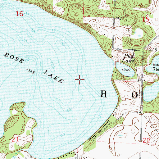 Topographic Map of Township of Hobart, MN