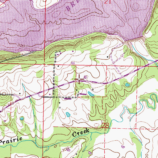 Topographic Map of Township of Steele, AR