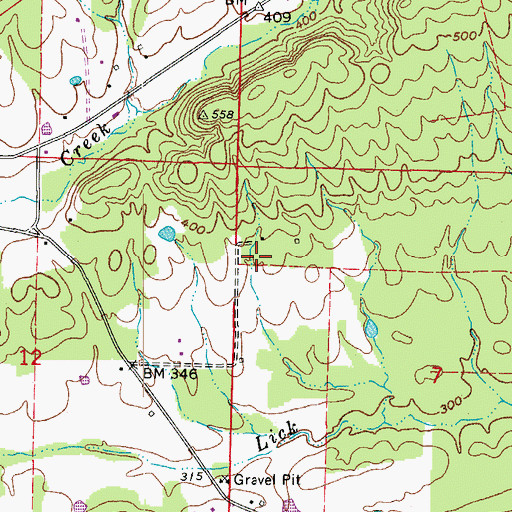 Topographic Map of Township of Union, AR