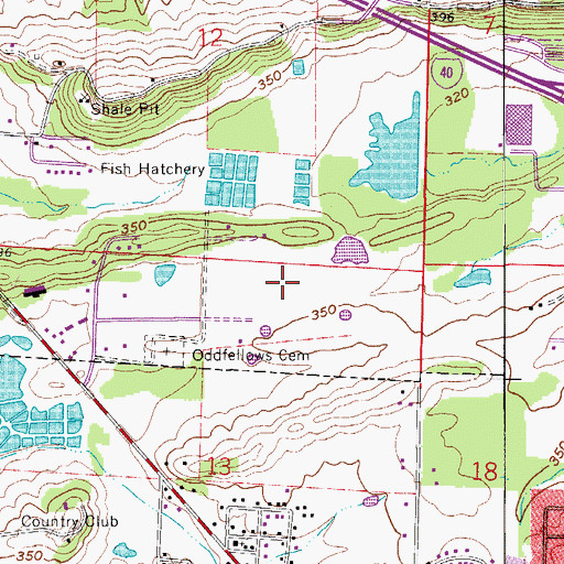 Topographic Map of Township of Welborn, AR