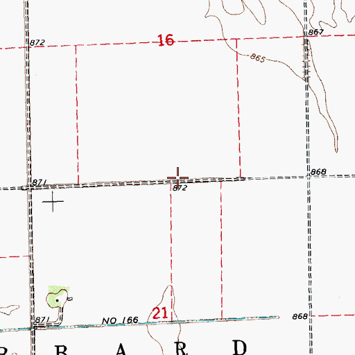 Topographic Map of Township of Hubbard, MN