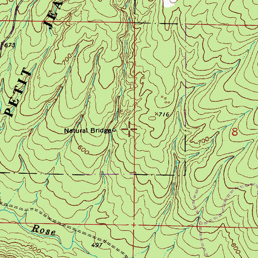Topographic Map of Township of White Eagle, AR