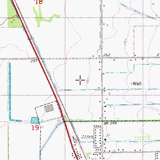 Topographic Map of Township of Big Creek, AR
