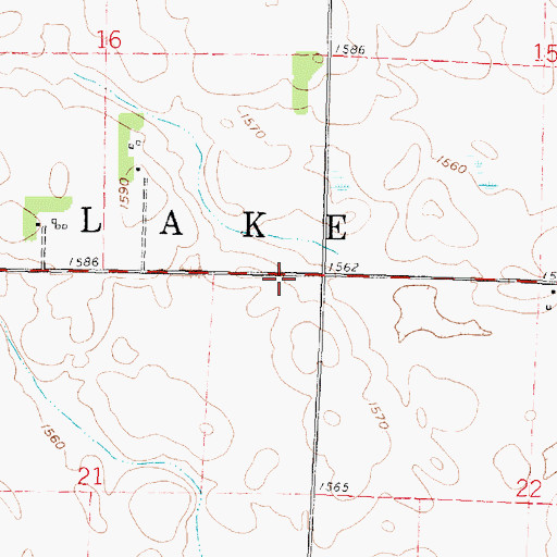 Topographic Map of Township of Indian Lake, MN