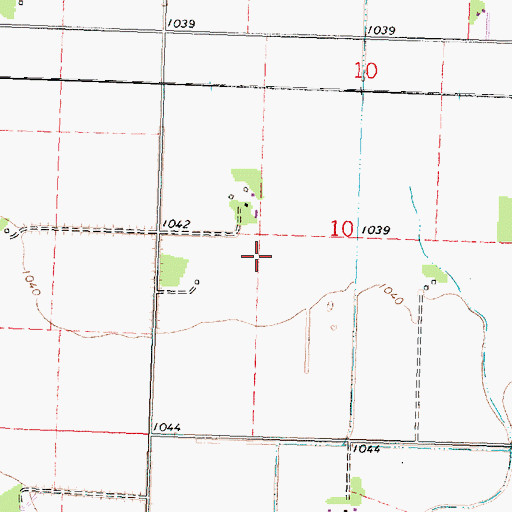 Topographic Map of Township of Jadis, MN