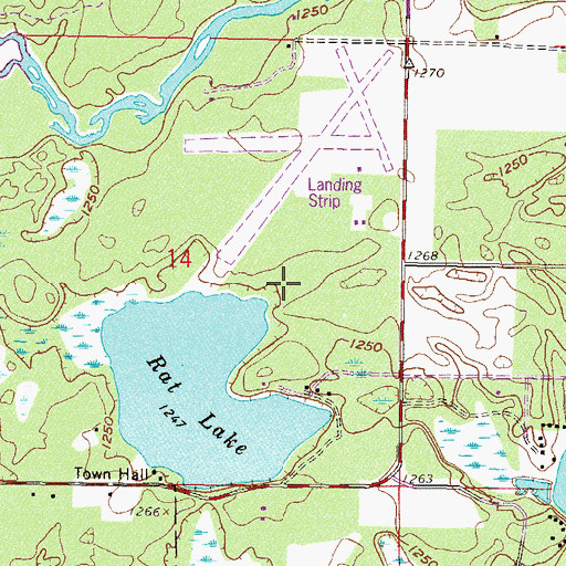 Topographic Map of Township of Jenkins, MN