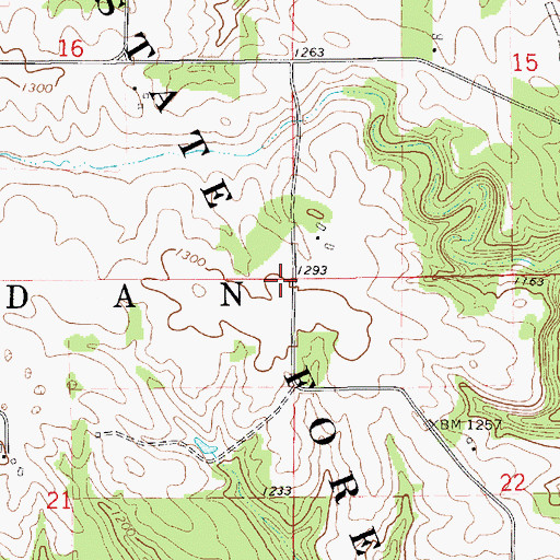 Topographic Map of Township of Jordan, MN