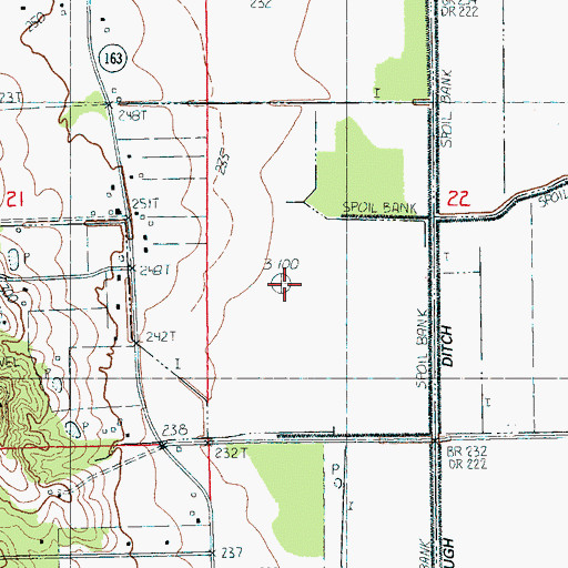 Topographic Map of Township of Greenfield, AR