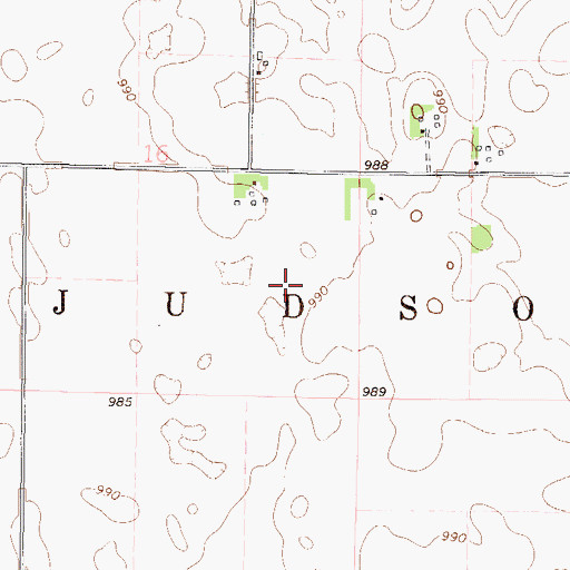 Topographic Map of Township of Judson, MN