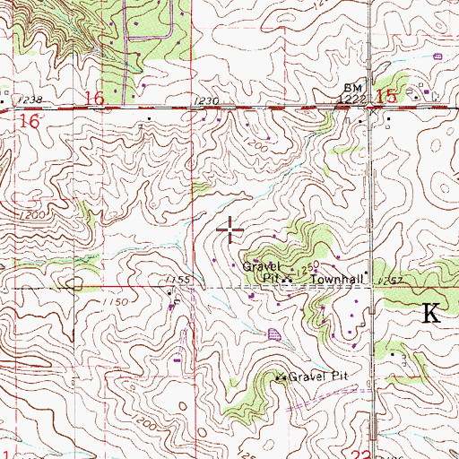 Topographic Map of Township of Kalmar, MN