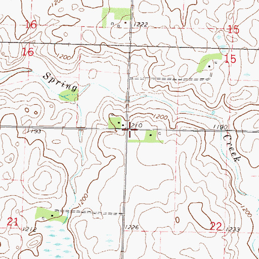 Topographic Map of Township of Kerkhoven, MN