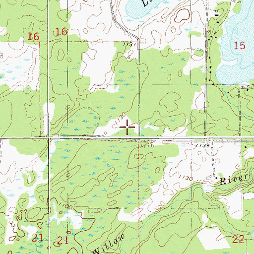 Topographic Map of Township of Kerrick, MN