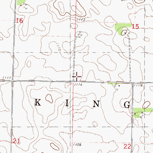 Topographic Map of Township of Kingman, MN